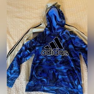 Bundle Lot of Two Adidas Boys' Performance Fabric Long Sleeve Hoodies Boys XL